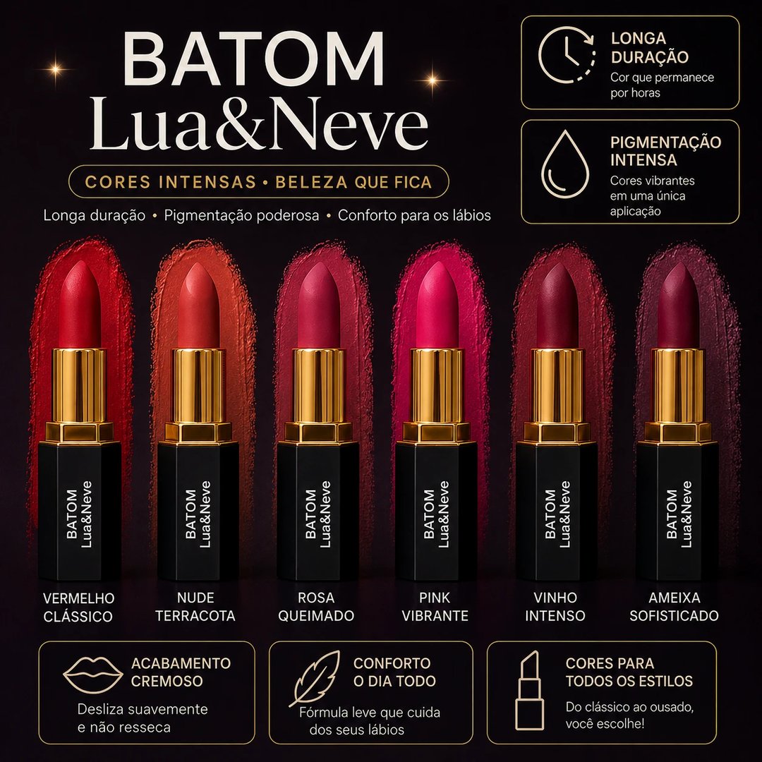 Batom Matte Longa Duração | Loja Chrysdape