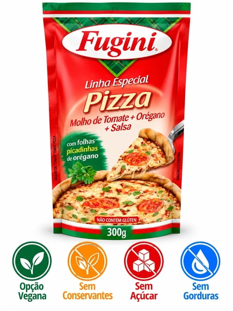 MOLHO TOMATE FUGINI PIZZA SACHE 36X300G | Central de Negócios B2B