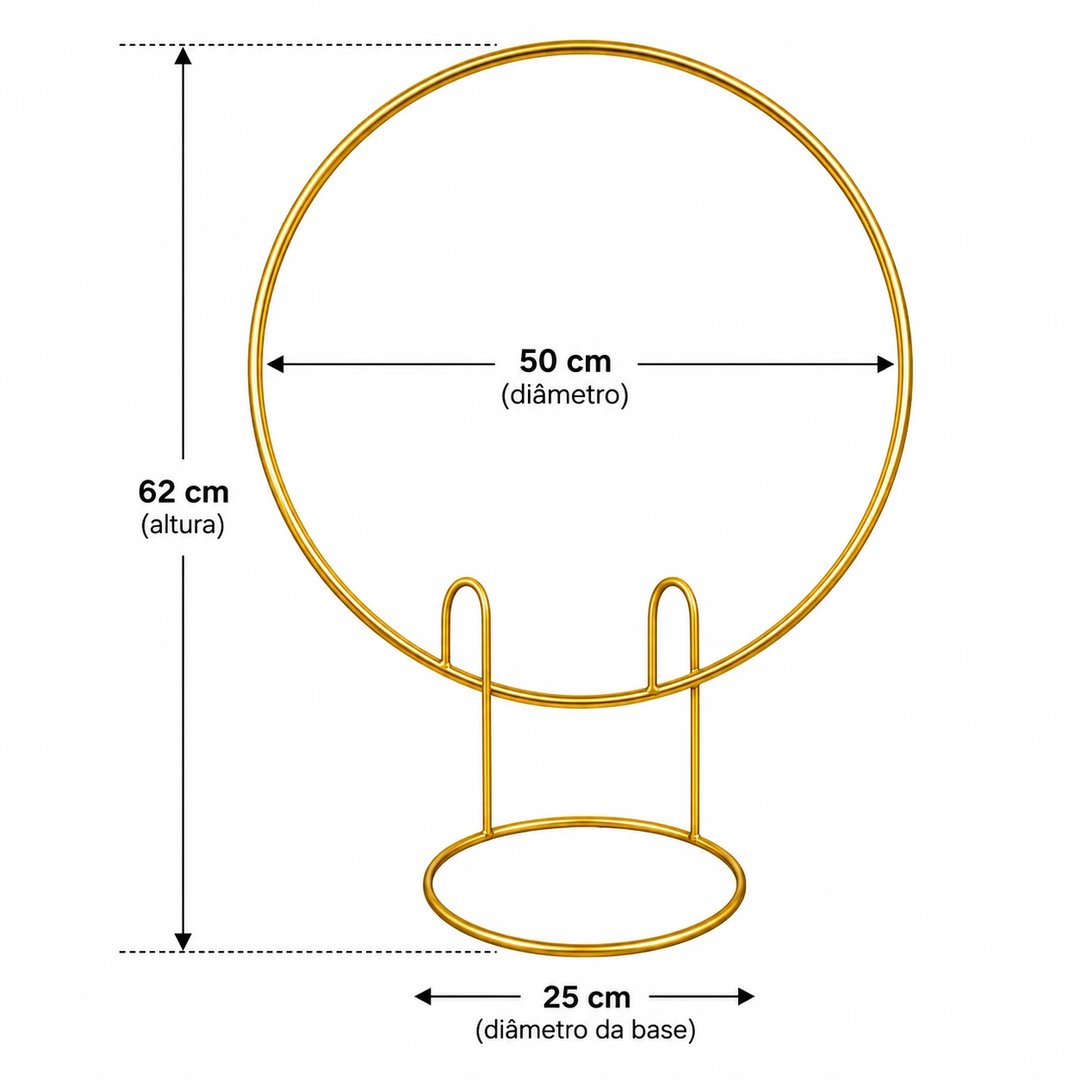 ARCO CURVADO DE MESA 50DIAM | ART'S FERRO