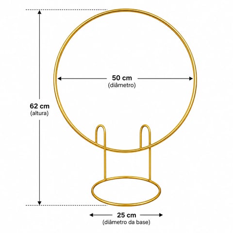ARCO CURVADO DE MESA 50DIAM | ART'S FERRO