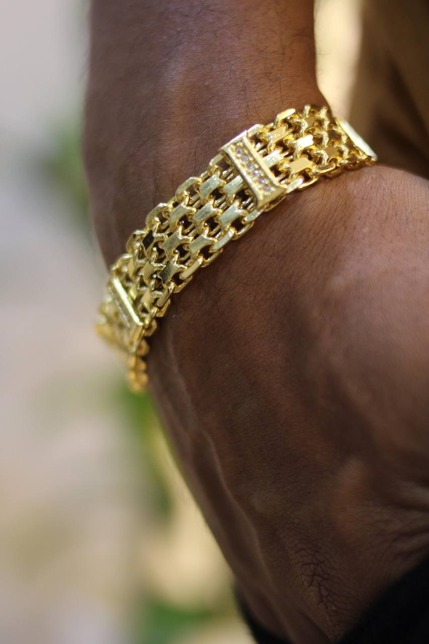 PULSEIRA ESTEIRA CADEADO DE 17MM (INSPIRAÇÃO NINO ABRAVANEL) | Everest Jóias (2)