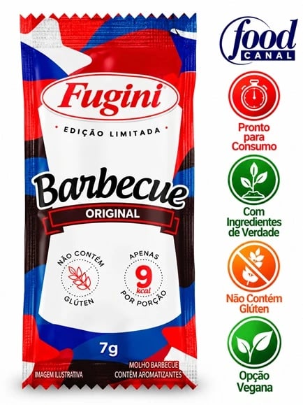 FOOD SACHE MINI FUGINI MOLHO BARBECUE 144X7G | Central de Negócios B2B