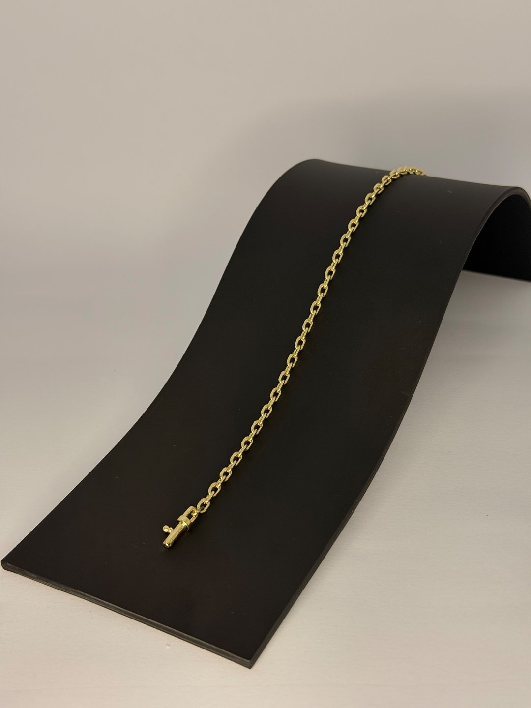 Pulseira cadeado 3mm (fecho canhão) | X1joias