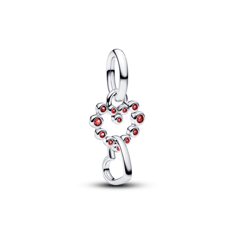 Charm Prata Pendente Coracoes Conectados | Like Joias e Acessórios
