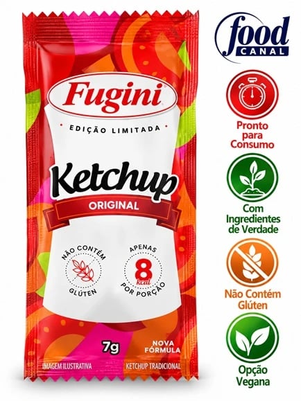 FOOD SACHE MINI FUGINI KETCHUP TRADIC 144X7G | Central de Negócios B2B