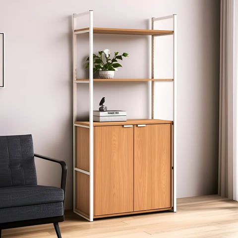 Estante Crome LI041 com 2 portas e 5 Prateleiras | ELETRO KIT