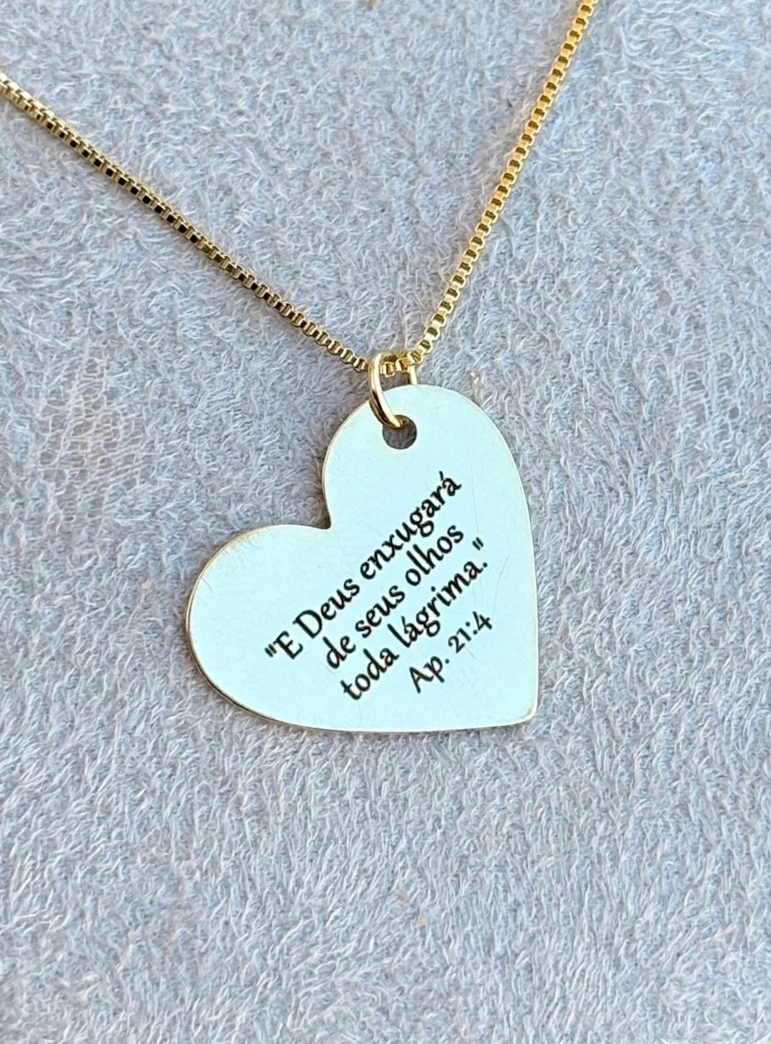 Colar Personalizável Coração G | Banho de Ouro | Like Joias e Acessórios