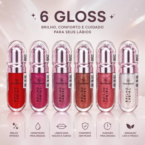 Gloss Brilho labial com glitter | Loja Chrysdape
