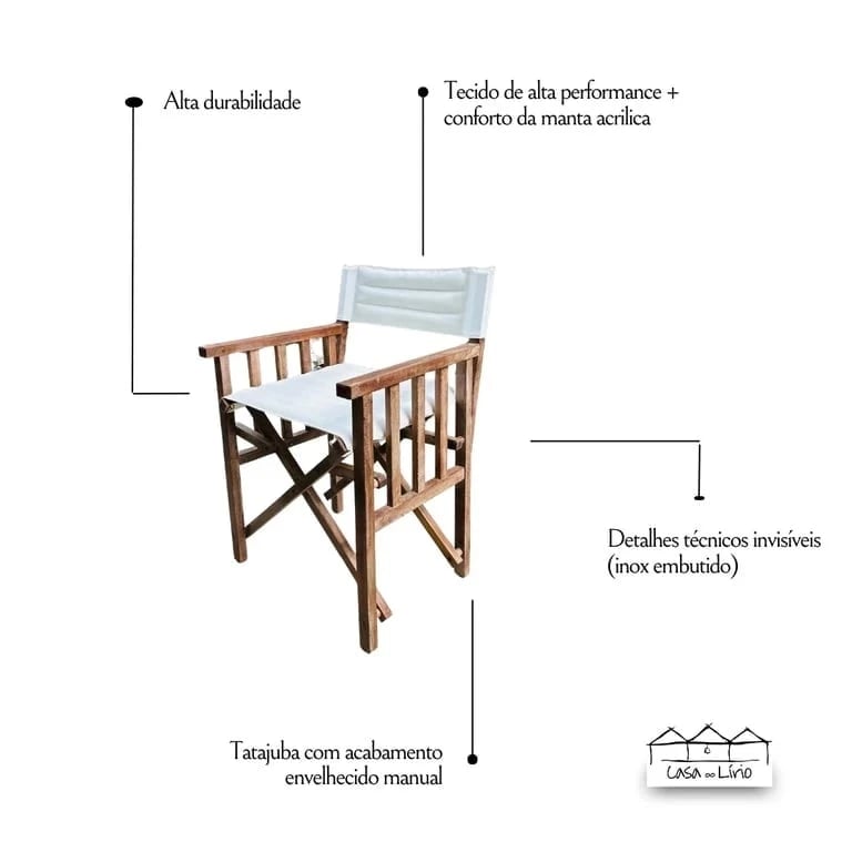 Cadeira Diretor Clássica Premium | Casa do Lírio (2)