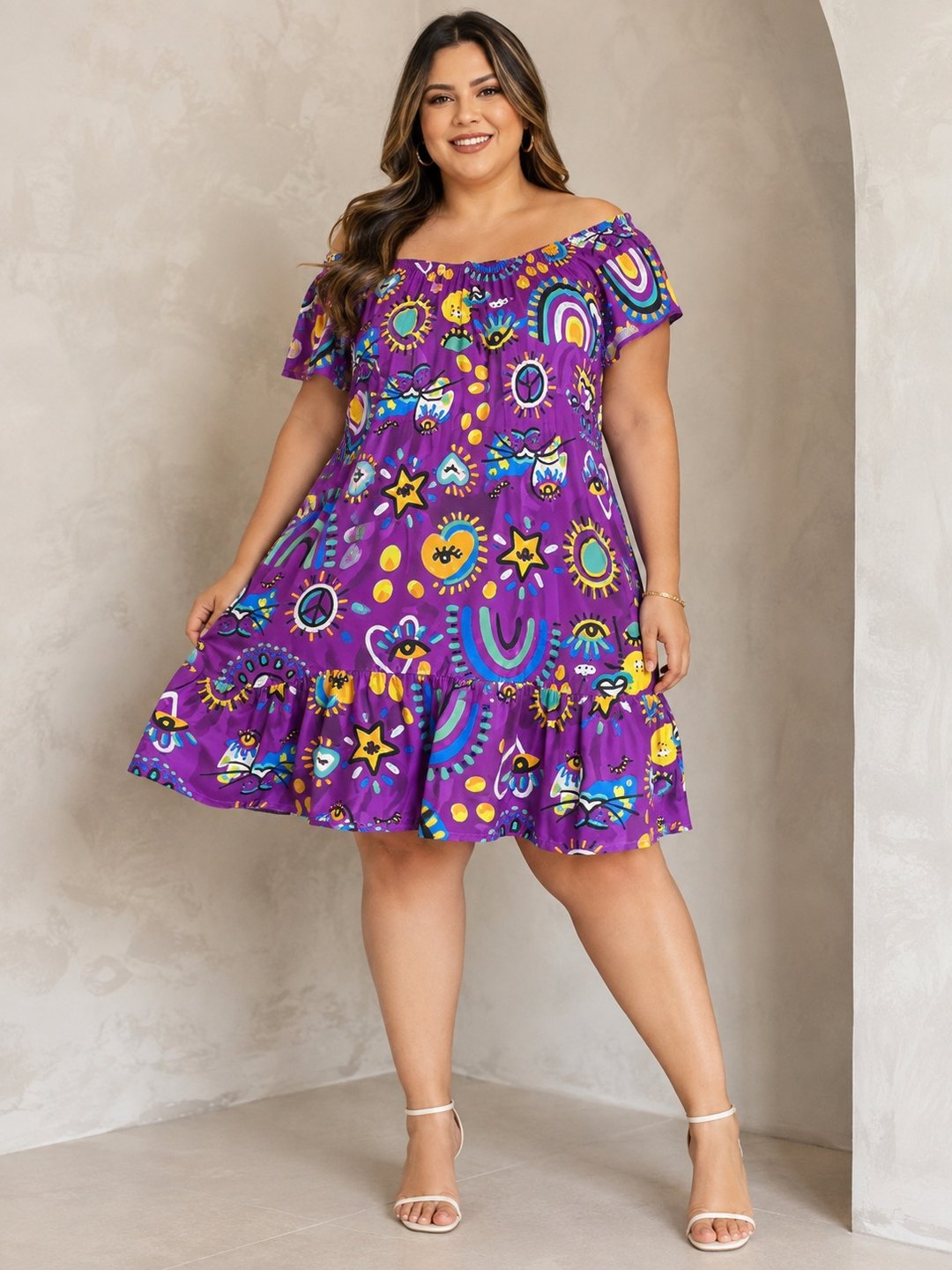 Vestido Plus size PS79 | Dryffer Fashion