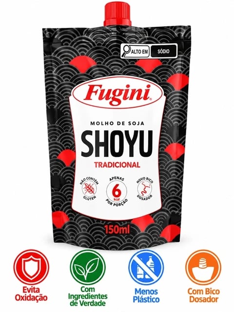 SACHE BICO FUGINI MOLHO SHOYU 32X150ML | Central de Negócios B2B