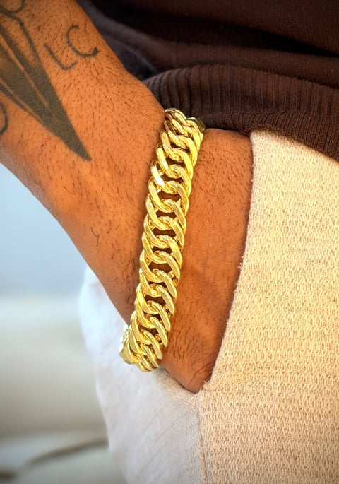 PULSEIRA GRUMET GORDA DE 15MM (FECHO COM DOBRADIÇA) | Everest Jóias