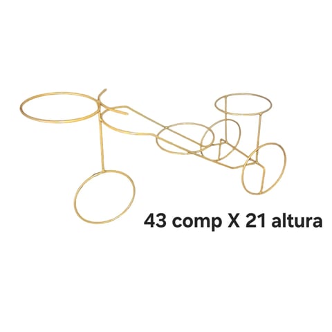 BICICLETINHA PARA 3 VASOS | ART'S FERRO