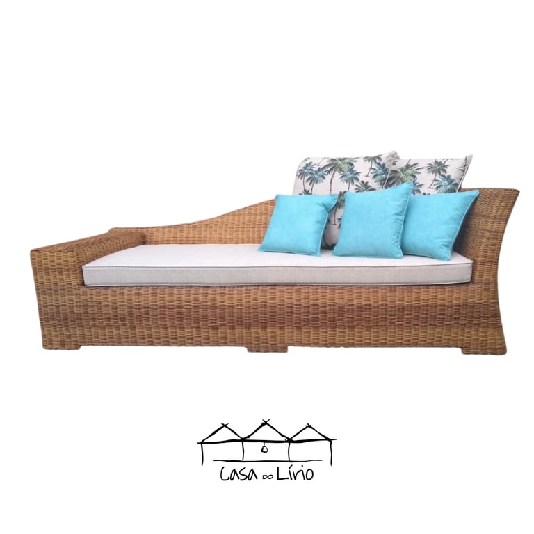 Chaise Luciana Em Junco Sintético | Casa do Lírio (3)