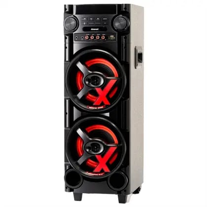 Caixa de Som Amplificada Amvox ACA 1000 NEW X - 1000W RMS - 2 Woofers 8 - Bluetooth 5.0, TWS Power X - Bivolt | Decoralar móveis e eletrodomésticos