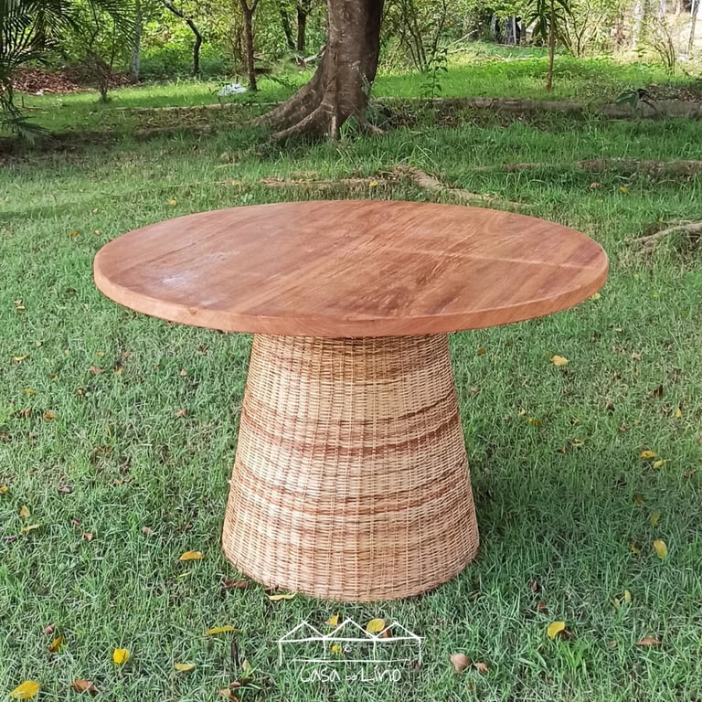 Mesa Cone Em Junco Natural | Casa do Lírio (2)