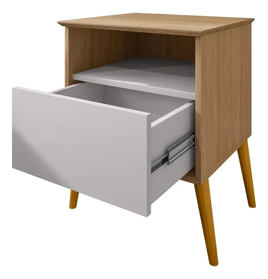 Mesa de Cabeceira Bechara Cancun com 1 Gaveta | ELETRO KIT (4)