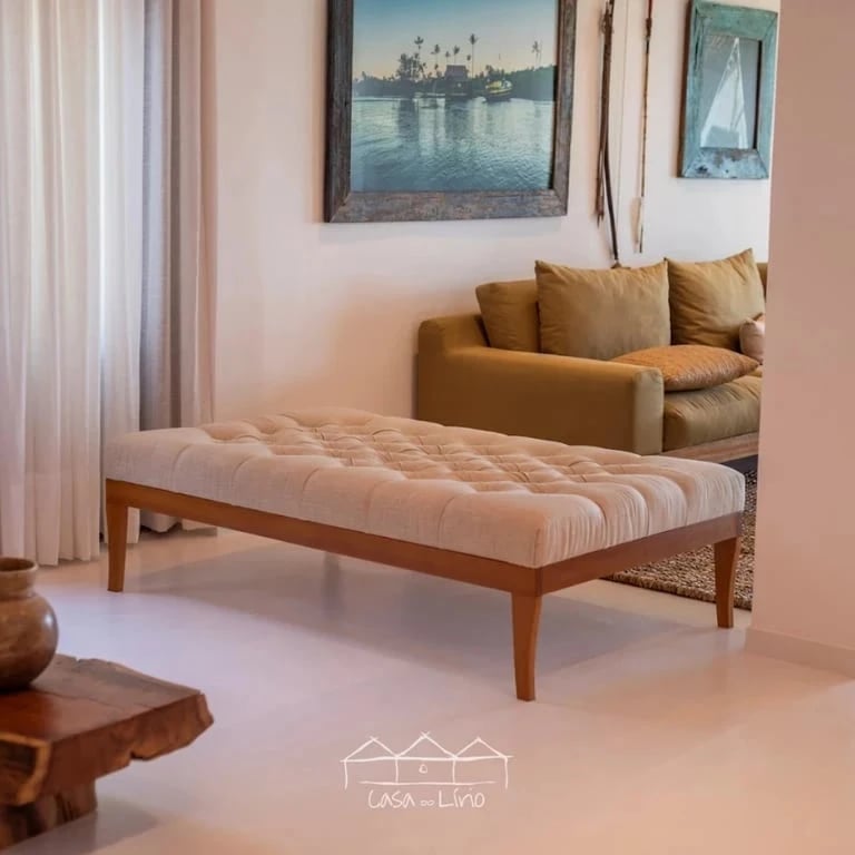 Recamier Quintão Estofado | Casa do Lírio