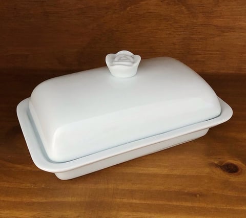 Manteigueira Flor | Nah Porcelanas