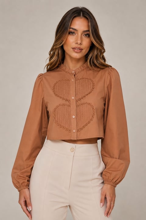 Camisa cropped BL141 | Dryffer Fashion
