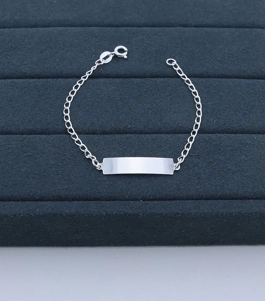 H1-94 PULSEIRA BABY PLAQUINHA | Everest Jóias