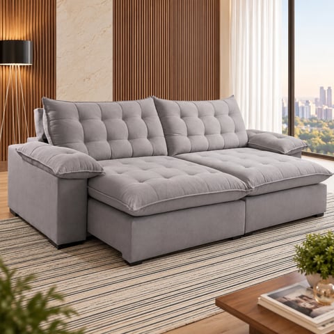 Sofá Maguimóveis Retratil Luxor 1044 | ELETRO KIT