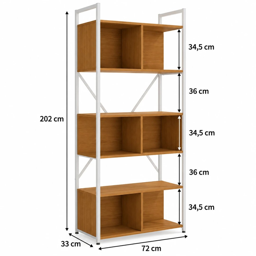 Estante Crome LI014 Alta com 3 Nichos | ELETRO KIT (3)