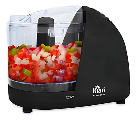 Mini Processador Elétrico de Alimentos Kian 500 mL Preto | Decoralar móveis e eletrodomésticos