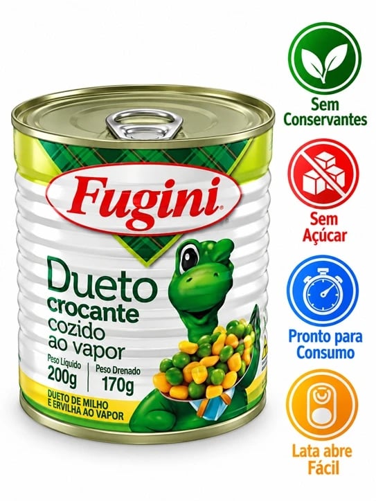 VEGETAIS LATA DUETO FUGINI CROCANTE VAPOR 30X170G | Central de Negócios B2B