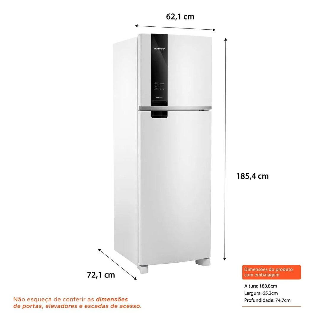 Geladeira Brastemp Frost Free Duplex 415 Litros Branca - BRM52MB | ELETRO KIT (6)