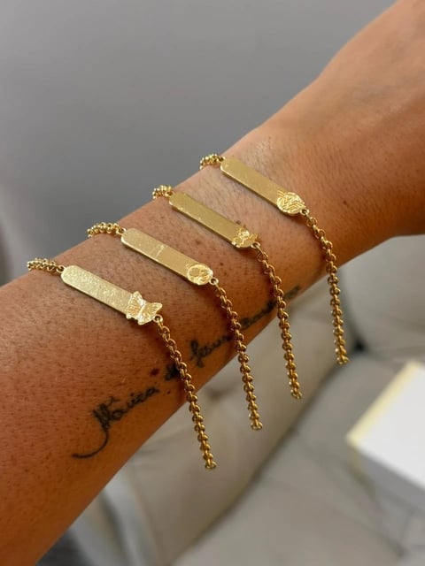 PULSEIRA INFANTIL PERSONALIZADA FEMININA | Everest Jóias