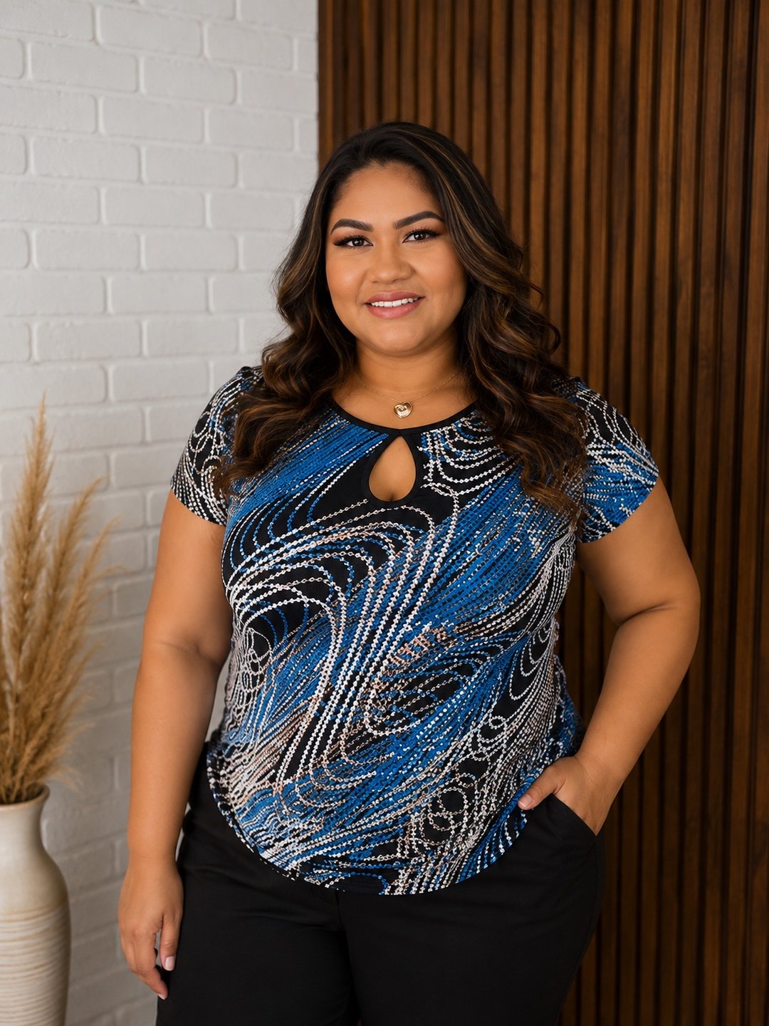 Blusa plus size Estampada PS93 | Dryffer Fashion