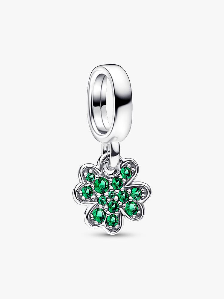 Charm pendente de trevo de quatro folhas | Like Joias e Acessórios
