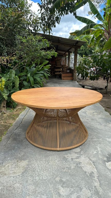 Mesa Donna Com Tampo De Madeira | Casa do Lírio (2)
