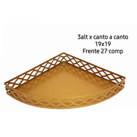 BANDEJA CANTONEIRA LOSANGO 3 ALT | ART'S FERRO