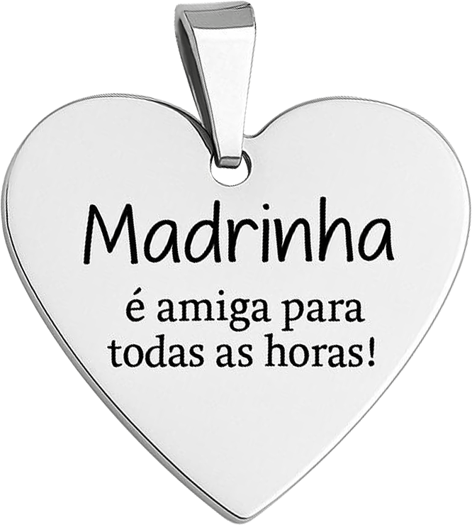 Colar Coração G Personalizável - Aço Inox | Like Joias e Acessórios (5)