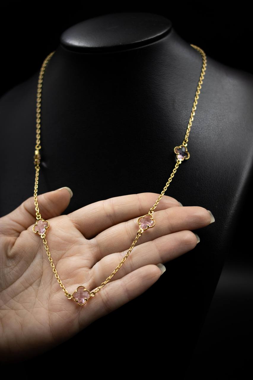 CORRENTE VAN CLEEF ROSA | Everest Jóias