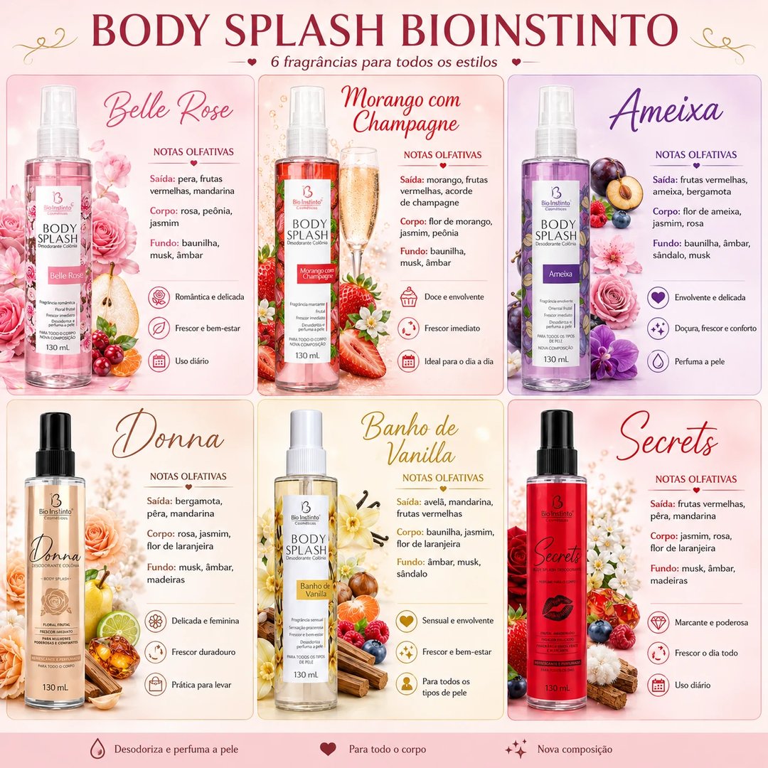Body Splash BIOINSTINTO 130ml | Loja Chrysdape