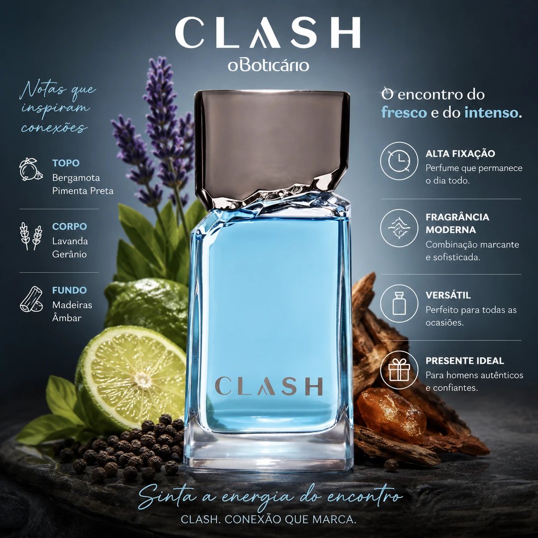 Perfume CLASH 100ml | Loja Chrysdape