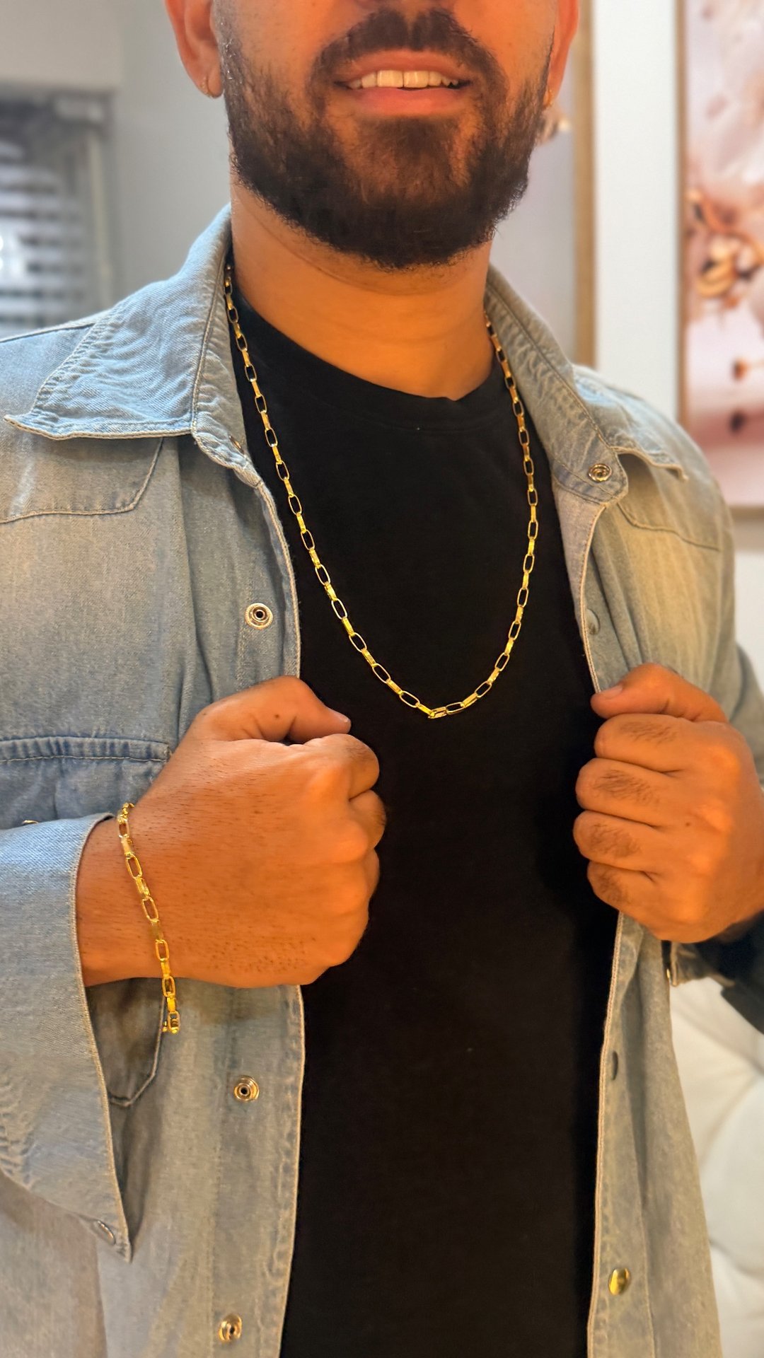 CONJUNTO CORRENTE + PULSEIRA CARTIER DE 4MM | Everest Jóias (2)