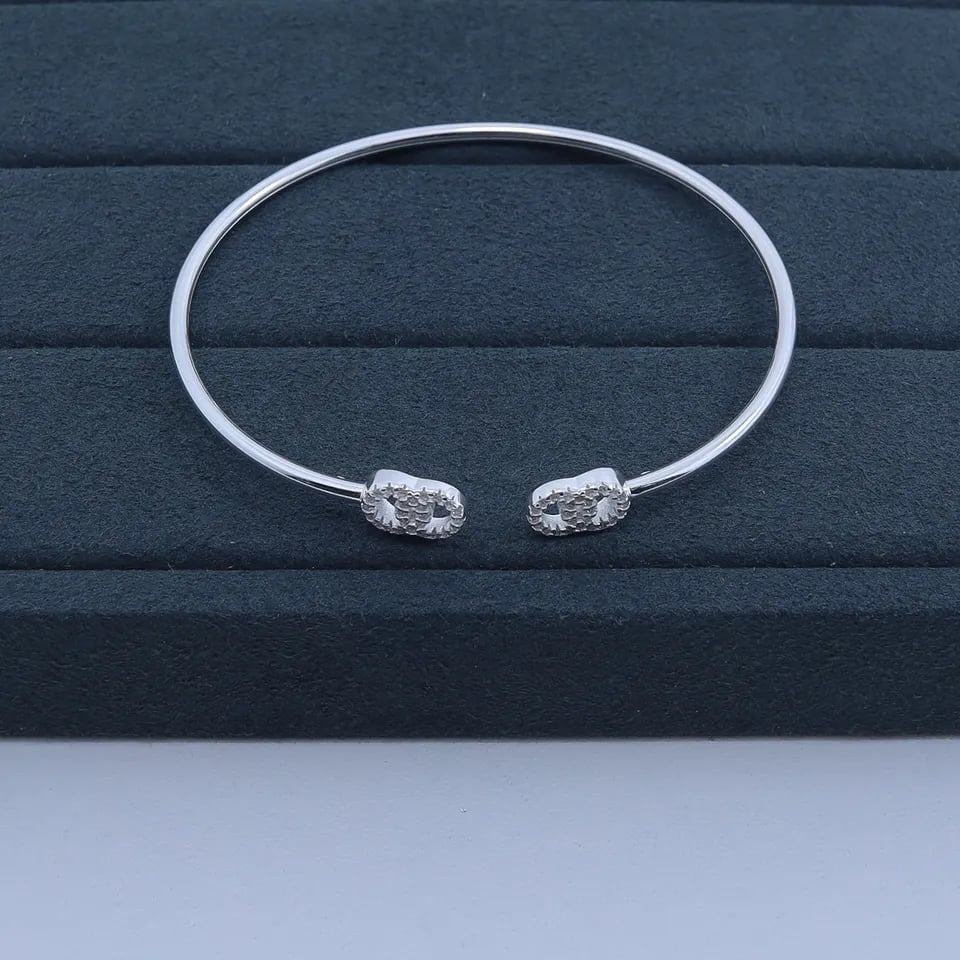 G1-29 BRACELETE IMPORTADO CRAVEJADO CÍRCULOS ENTRELAÇADOS | Everest Jóias