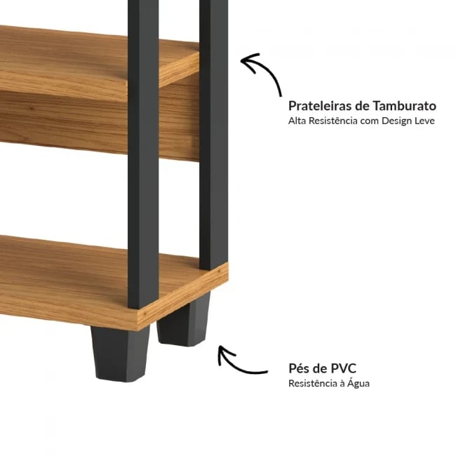 Estante Dalla Costa F23 com 4 Prateleiras | ELETRO KIT (2)