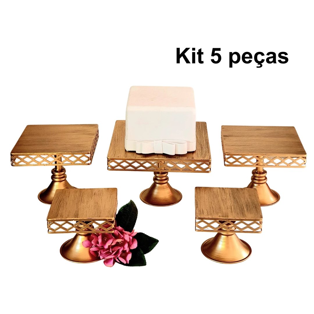 KIT 5 PEÇAS PÉ CORNETA LOSANGO | ART'S FERRO