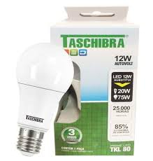 LAMPADA TASCHIBRA LED 12W BIVOLT TKL 80 | Evidenci distribuidora