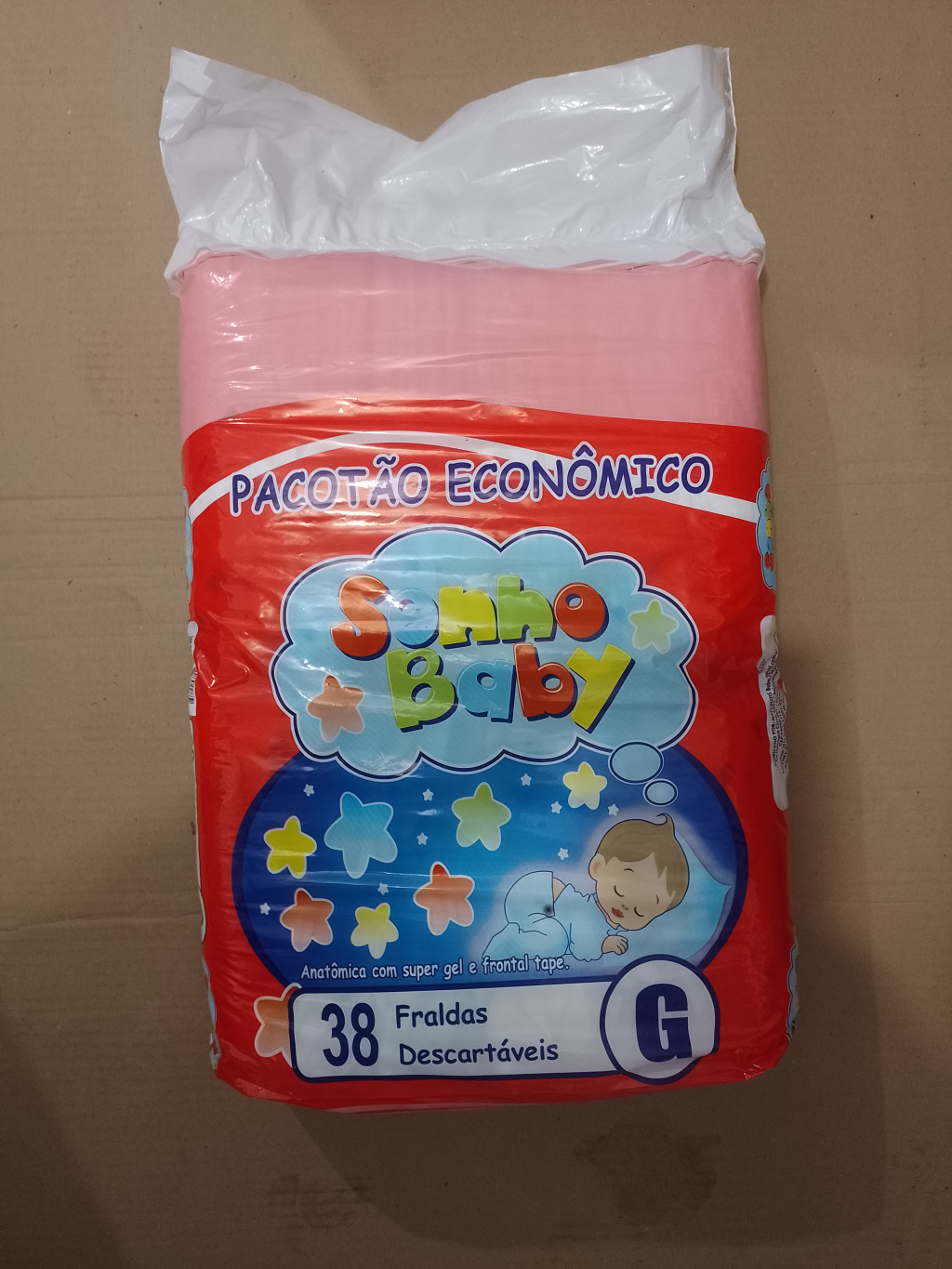 FRALDA SONHO BABY MEGA PACOTÃO C/38 UND TAM G | Evidenci distribuidora