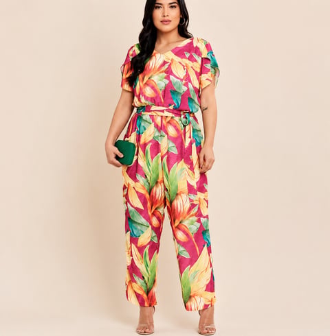 Macacão Plus size PS56 | Dryffer Fashion