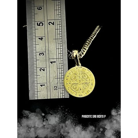 PINGENTE SÃO BENTO P | Mafia do Ouro18k