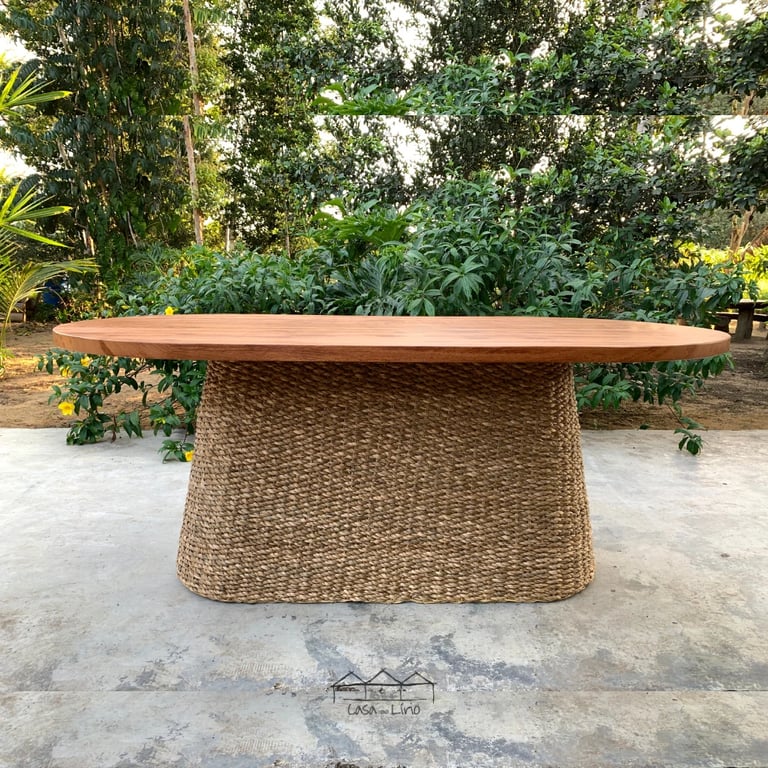 Mesa Cone Oval Em Taboa | Casa do Lírio (3)