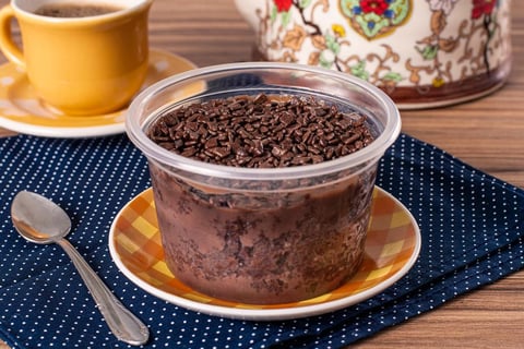 Bolo no pote brigadeiro | Linqui