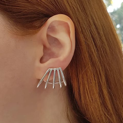 Brinco ear cuff geométrico | Linqui